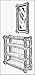Encyclopedia Case And Wall Mirror - Intermediate Level -415