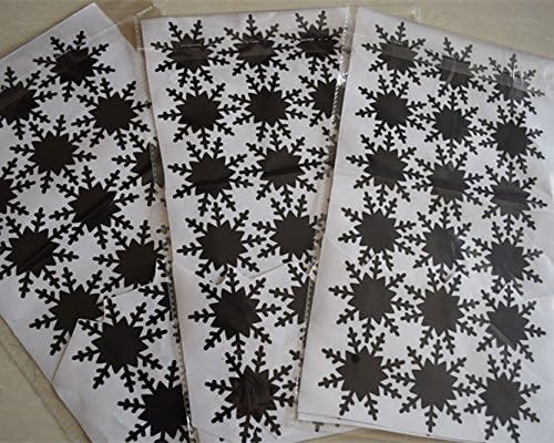 Snowflake Chalkboard Stickers - Set of 24 Blackboard Labels