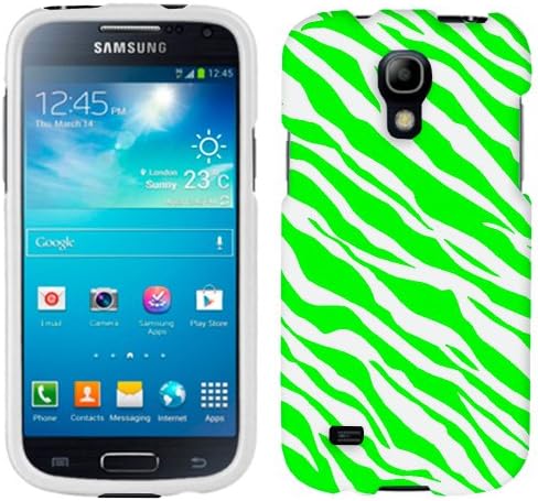 Samsung Galaxy S4 Mini Green White Zebra Print Phone Case Cover