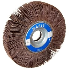 Merit Type K Sof-Tutch Grind-O-Flex Abrasive Flap Wheel, 1" Arbor, Ceramic Aluminum Oxide