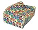 Children's Sofa Sleeper Twin 38" Race Cars Pattern By Elite Furniture