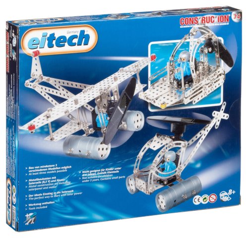 eitech 00074 - Metallbaukasten Solar Doppeldecker, Hubschrauber Preisvergleich