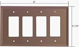 CRL 4X Decora Glass Mirror Plate - Bronze