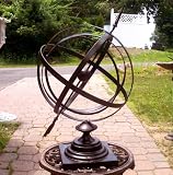Large 24″ Iron Arrow Armillary Sphere