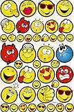 258 Emoticon Stickers (6 sheets with 43 stickers per sheet)