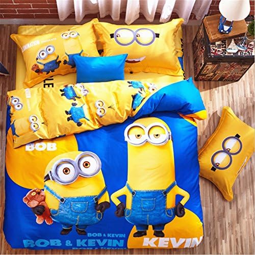 Romroyal Despicable Me Bedding Set / Minions Bedding Set / Cartoon Bedding Sets / Kids Bedding Set Twin / Full/Queen / King £¨Color 7£¬Twin£©