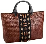 Magid Panel Beads Wood Tote