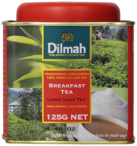 Dilmah Tea, Breakfast Tea, Loose Leaf, 4.4-Ounce Tins (Pack of 3)