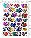 Jazzstick 270 Fun & Colorful Valentine Heart & Flowers Decorative Sticker 10 sheets (VST01A11)
