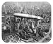 USS Los Angeles Over New York Mouse Pad Image