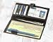 Winn International Cowhide Napa Leather deluxe checkbook Secretary with snap button Closure