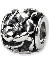 Reflection Beads Silver Haute Hibiscus Flower Bead