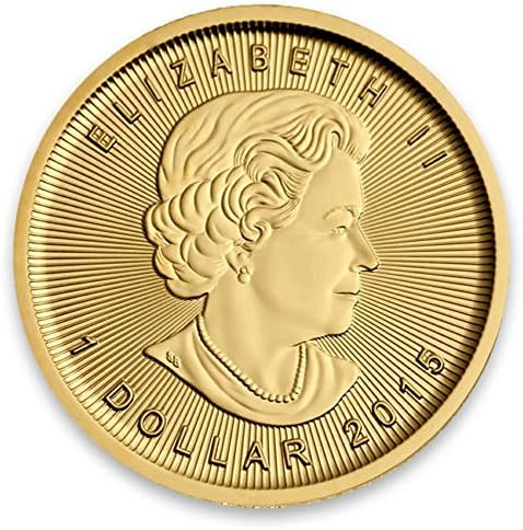 2015 Royal Canadian Mint 1/20 Oz $1 Gold Maple Leaf .9999 Fine