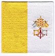 Vatican City Flag Embroidered Patch Iron-On Catholic Pope Benedict Symbol Holy Sea Emblem