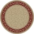 Veronica Area Rug, 5'3 ROUND, IVORY