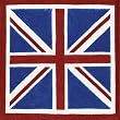 Caspari Union Jack Paper Dinner Napkin, 20 Count