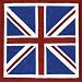 Caspari Union Jack Paper Cocktail Napkin, 20 Count