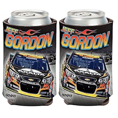 Jeff Gordon Official NASCAR 12oz Can Cooler Coozies - 2 Pack
