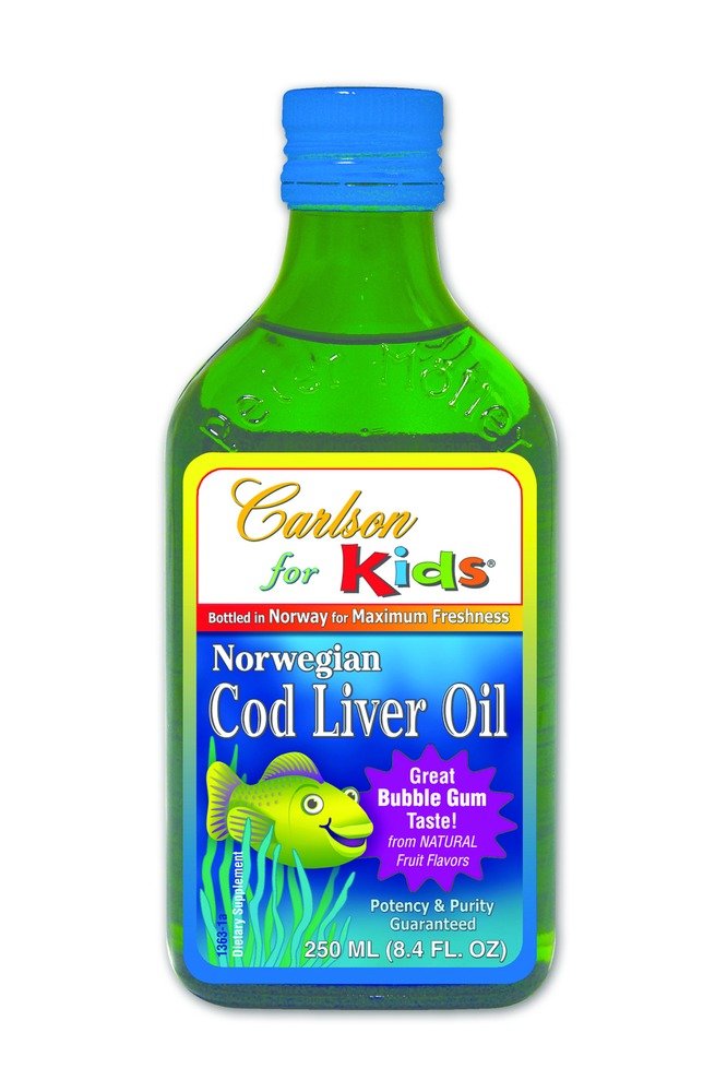 Amazon.com: Carlson Labs Cod Liver Oil for Kids, Bubble Gum, 8.4 ... Amazon.com: Carlson Labs Cod Liver Oil for Kids, Bubble Gum, 8.4 ...