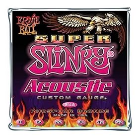 Ernie Ball 2148 Acoustic Super Slinky String Set ( 11 - 52)
