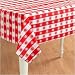 Red Gingham Plastic Tablecover Party Supplies