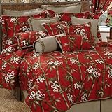 Red Bamboo Comforter Set - Full