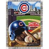 Chicago Cubs MLB Woven Tapestry Throw (Home Field Advantage) (48"x60")