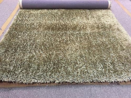 Viscose Sage Green Shaggy Shag Area Rug , Olive Green 4'x5' Solid Color Quality Flokati High Pile Soft Plush Bedroom Livingroom Deco'r 2016