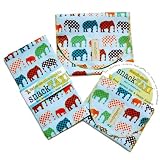 SnackTaxi Reusable Sandwich-sack Bag, Snack-sack Bag and Twice-as-nice Napkin Urban Circus Set.