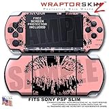 Big Kiss Black on Pink WraptorSkinz Skin and Screen Protector Kit fits Sony ....