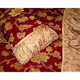 Jacquard Chenille Queen dyne Set, Burgundy / Gold