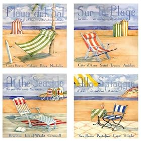 CoasterStone Sur La Plage Coasters by CoasterStone