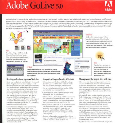 Adobe GoLive 5.0 Windows under WYSIWYG in The Software Store