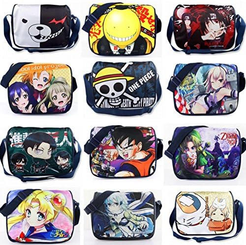 Never Gone Japanese Cartoon One Piece Naruto Attack on Titan etc. Style Fashion Crossbody Bag School Bag Messenger Bag For Collection