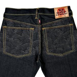 RMC Martin Ksohoh Full back Charcoal Tsunami Wave denim jeans REDM1775.