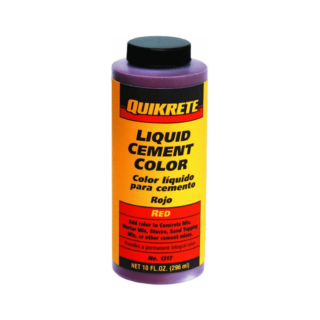 Liquid Cement Color Red 10oz Mixes Quikrete 13173 Concrete Colorant