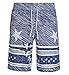 MR. R Men's Star Stripe Printed Beach Shorts Swim Trunks