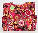 Vera Bradley Pleated Tote Bag In Carnaby Purse