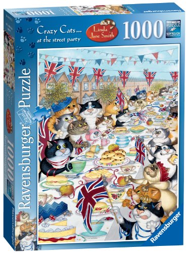 Ravensburger Crazy Cats at The Street Party Puzzle (1000 Pieces)