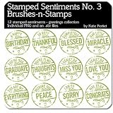 Photoshop Brushes - Stamped Sentiments No. 03 Brushes and Stamps
