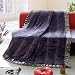 Onitiva - [Violet Fascination] Patchwork Throw Blanket (86.6 by 63 inches)