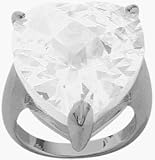 Sterling Silver Cubic Zirconia Heart Ring