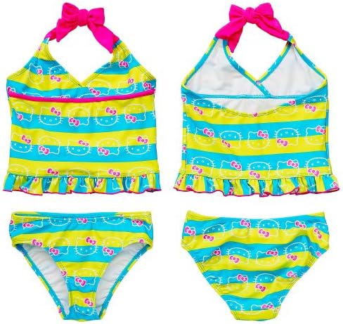 Hello Kitty Halter Ruffle Tankini Bathing Suit Set - Child