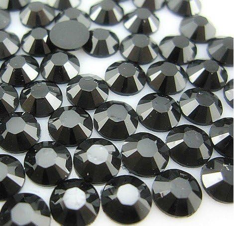 Beading Station BSI 1440pcs Flat Back Rhinestones Round Brilliant 14 Cut 3mm - 10ss ~ Resin Base ~ (Jet Black)