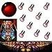 PA 10PCS #1893#44#47#756#1847 BA9S 1SMD LED Wedge Pinball Machine Light Bulb Red-6.3V