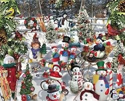 Snowmen 1000 pc Jigsaw Puzzle by White Mountain