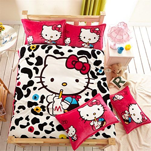 Lisa Choice Hello Kitty 4 Piece Toddler Bedding Set (7, 1.5M flat sheet)