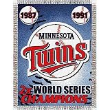 MLB Minnesota Twins 48-Inch-by-60-Inch Commemorative Acrylic Tapestry Throw