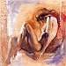 Eurographics TC1023 Talantbek Chekirov, Not Now 70 x 70 cm, Hochwertiger Kunstdruck - Akt - Erotik
