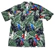 Top Quality Black Parrots Hawaiian Aloha Shirt
